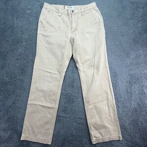 Mountain Khakis Slim Fit Chinos Pants Men's 35x32 Beige Cotton Casual